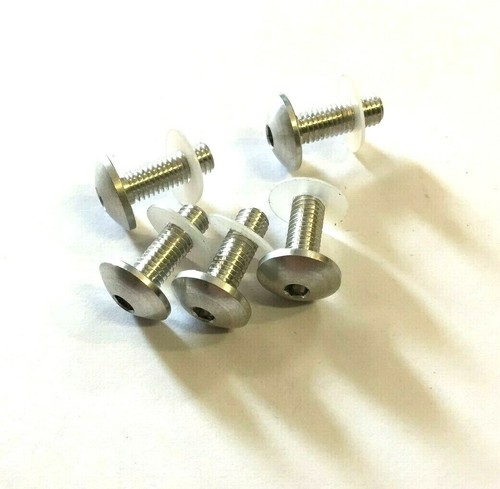 KIT 5 VITE PER CUPOLINO YAMAHA R1 98-04 VALTER MOTO ARGENTO ERGAL - Foto 1 di 2