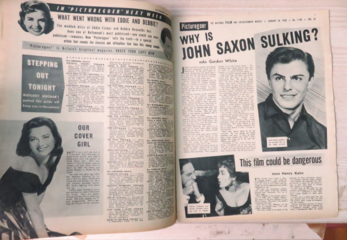PICTUREGOER 1/18/1958 ~ GIA SCALA (CVR)/ SAXON/JULIE LONDON/CASSAVETES/SINATRA - Picture 4 of 9