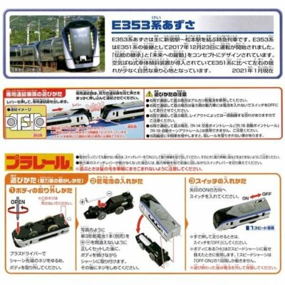 Takara Tomy Plarail Toy Train S-23 Series E353 Azusa