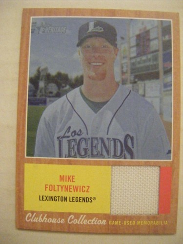 MIKE FOLTYNEWICZ #/199 BLUE TINT 2011 Topps Heritage Minors baseball card CCR-MF - Picture 1 of 2