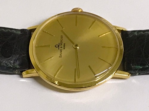 Just Serviced! Baume et Mercier 18K Solid Gold Man's Automatic Micro Rotor Watch - Picture 12 of 21