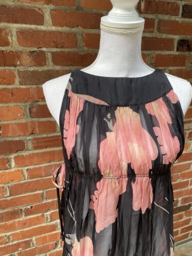 HOSS INTROPIA 100% SILK MINI DRESS Tunic Top Sheet Size 38 - Picture 2 of 9