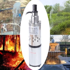 48Volt Solar Deep Well Water Pump Submersible Water Pump Pond Irrigation Farm US