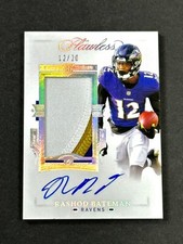 2021 Panini Flawless RASHOD BATEMAN RPA Patch ON CARD AUTO JERSEY NO. # 12/20 RC