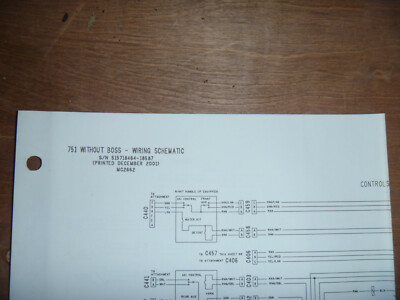 Bobcat 751 Skid Steer Electrical Wiring Diagram Schematic Manual S/N
