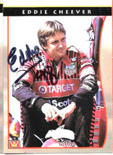 Eddie Cheever signed 1992 PPG trading card INDY RACING CART #9 (2)