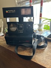 Polaroid 600 Land Camera Autofocus 660 Instant Film Untested With Strap
