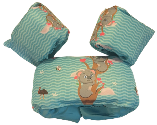 Kids Toddler Life Jacket Swim Aid Vest Child Arm Bands Floaties Pool Beach Blue - Picture 13 of 13
