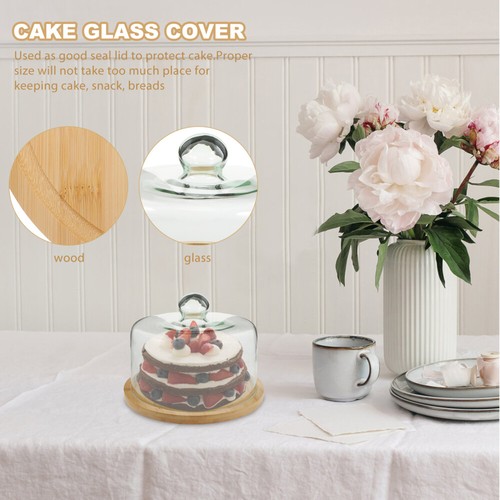 Cake Plate Server Cake Stand Cover Dessert Display Dome Cake Display Cover - Picture 2 of 12