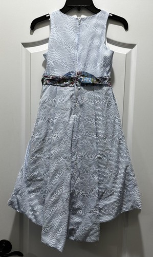Rare Editions Girls Size 10 Dress Seersucker stripes and floral print - Picture 3 of 6
