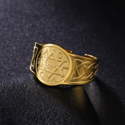 アクセサリー PS: Circle for the Consecration Solomon Magic Circle of Solomon Necklace Seal AGLA Pendant King