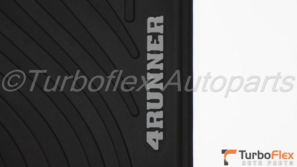 Juego de 4 alfombrillas negras para todo tipo de clima Toyota 4Runner 2003-2009 PT908-89090-20 Foto 3 de 4