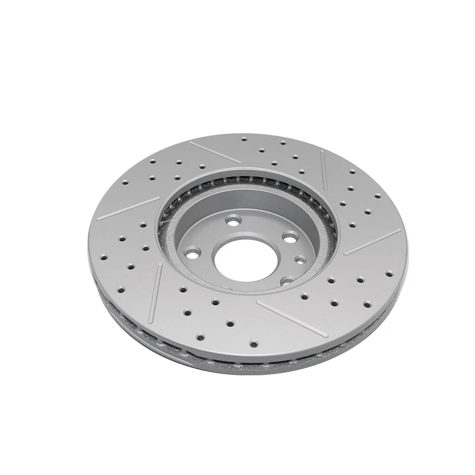 Front Drilled Rotors Brake Pads for 2013 - 2020 Ford Fusion Lincoln MKZ - Image 3 of 4