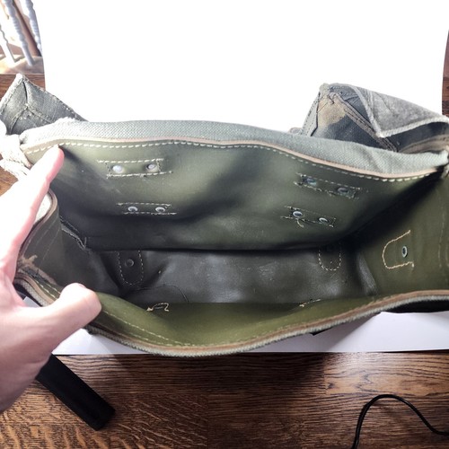 Borsa messenger vintage esercito militare campeggio bug out borsa tracolla bici - Foto 12 di 12