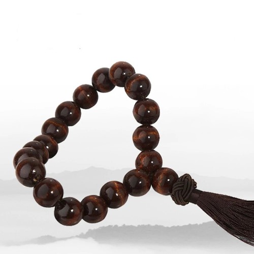 Wooden Beads Buddha Car Rearview Mirror Hanging Ornament Car Accessories Pendant - Picture 6 of 7