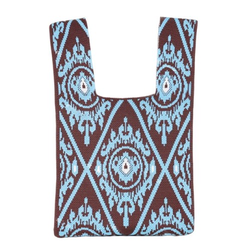 Ethnic Style Pattern Cloth Bag Handmade Tote Bag Mini Wrist Bag Female - Picture 11 of 22