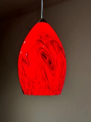 COLOR RICH LIGHTING Red Lava Pendant - Tech Lighting Compatible - 12V Halogen - NEW