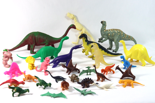 Vintage Lot 30 DINOSAURS Iguanodon T-Rex Brontosaurus Kids Toys Play & Learn - Picture 2 of 12
