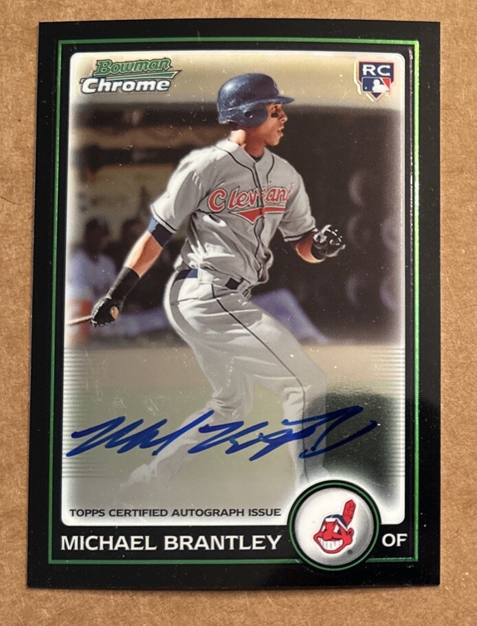 2010 Bowman - Chrome Rookie Autographs #217 Michael Brantley RC Autograph