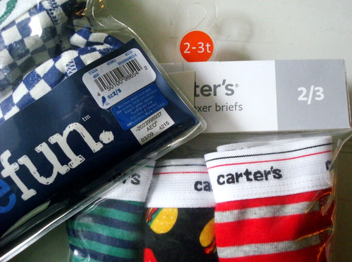NEW 5 PC Toddler Boy Underwear Briefs Boxer VARIETY Stripe Camo Size 2/3 2T-3T - Picture 3 of 12