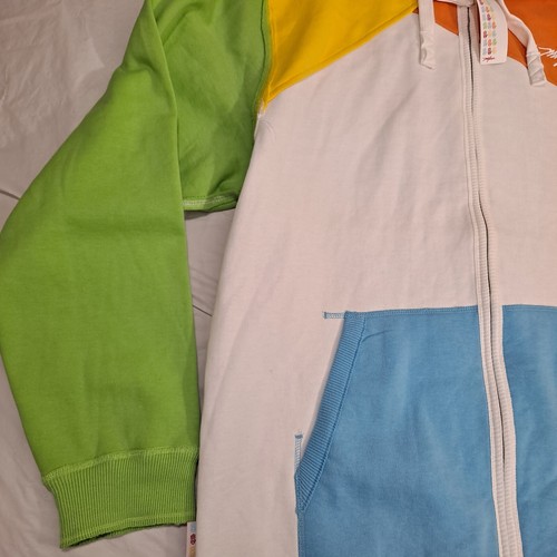 VINTAGE Miskeen Mens 3XL NEW Hoodie Jacket Full Zip Multicolor NWT Retro ●READ● - Picture 5 of 23