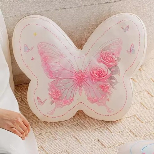 Soft Butterfly Throw Pillow Couch Living Room Bed - Picture 7 of 11