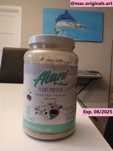 Alani Nu PLANT Based Protein Powder Frosted Flurry, 30 Servings - Exp 08/25 - Picture 3 of 4