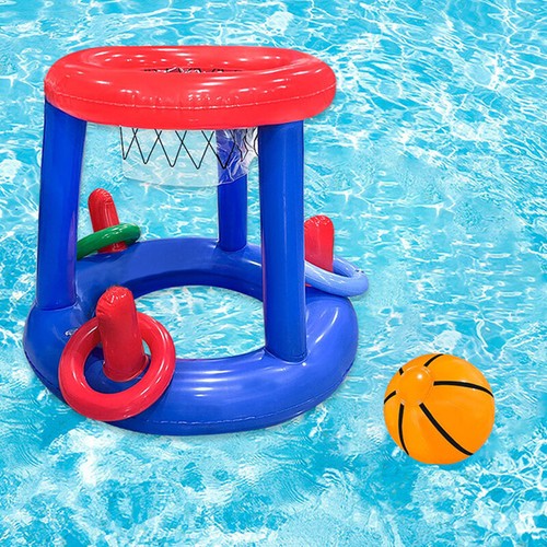 Childrens Water Sport Game Inflatable Basketball Swimming Pool Toy Ring Floating - Picture 2 of 12