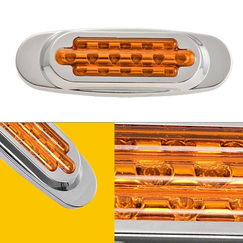 Amber 16LED Side Marker Clearance Waterproof Light for Trailer Truck RV 2/4x - Picture 7 of 12
