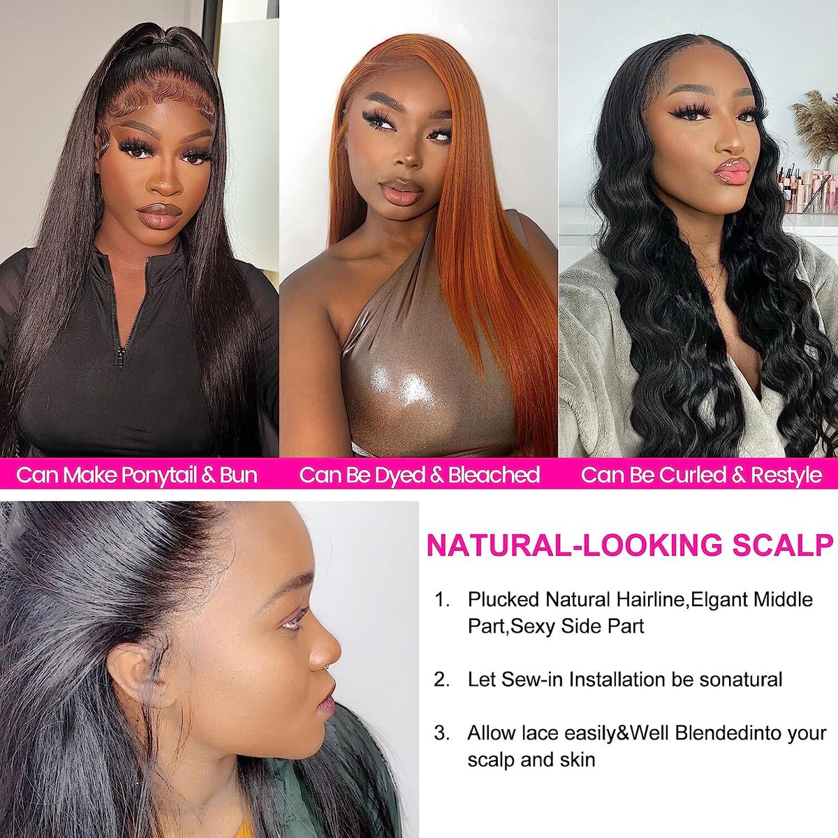 Wigs For Wig Clearance Lace Wigs Reviews 30 34 Inch 13x6 Straight