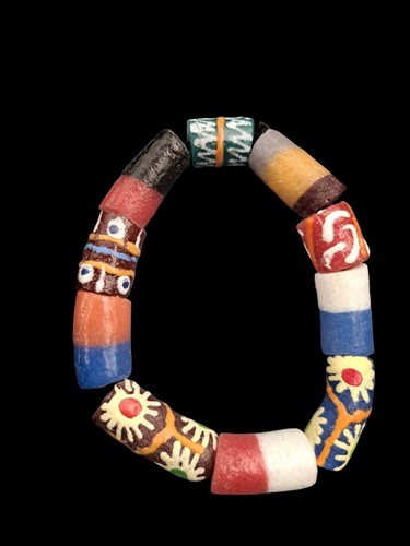  African Tribal Trade Bead Bracelet - Multicolored  - Picture 1 of 2