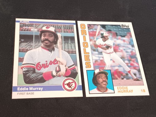 1984 FLEER & TOPPS EDDIE MURRAY HOF. BALTIMORE ORIOLES & LOS ANGELES DODGERS - Picture 4 of 5