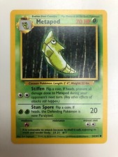 1999 Pokemon Metapod - Base Set Common 54/102 - Mint (M) - WOTC
