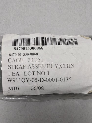 ARMY ACH 4 Point Chin Strap Assembly Foliage Green NSN: 8470-01-530-0868 #D36d - Picture 3 of 3