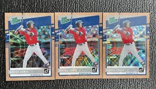 🔥(3X) ROYCE LEWIS 2020 DONURSS GOLD HOLO RATED PROSPECT ROOKIE CARD #'d /999!🔥