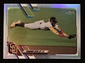 FERNANDO TATIS 2021 TOPPS CHROME SP PHOTO VARIATION #1 REFRACTOR