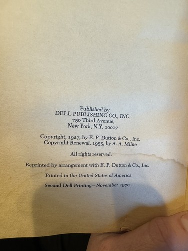 Now We Are Six by A.A. Milne Second Dell Printing 1970 Vintage - Picture 2 of 5