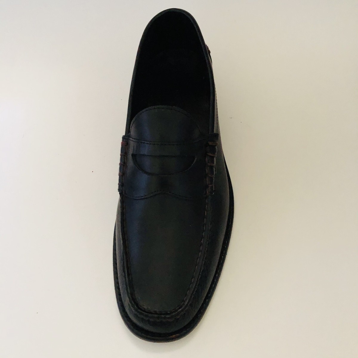 JOHNSTON MURPHY Signature Series Black Leather Penny Loafers  display picture 1