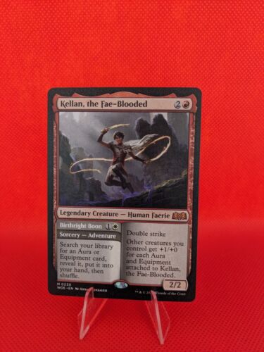 MTG Kellan, the Fae-Blooded // Birthright Boon 230 Wilds of Eldraine Magic