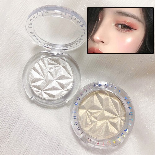 2 Farben Highlighter-Puder Hochglanz-Schimmer-Puder Bronzer Kosmetik-Make-Up ( - Bild 4 von 19