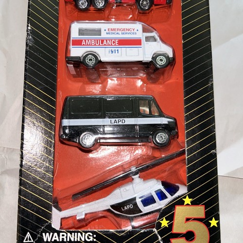 MAISTO 1995 FIVE STAR SERIES "EMERGENCY RESPONSE" 5 CAR GIFT PACK 1/64 DIECAST - Picture 4 of 4