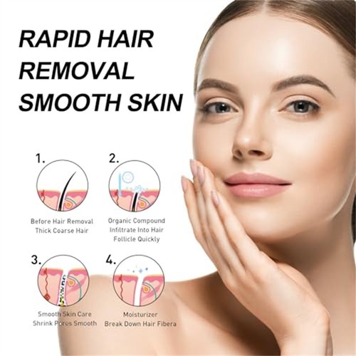 Facial Depilatory Peach Facial Hair Removal For Women For Upper Lip And Chin 50g - Picture 5 of 9