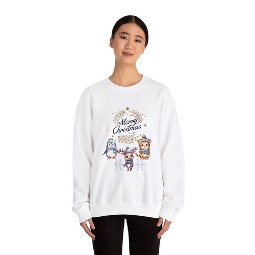 Christmas Sweatshirt, Holiday Jumper, Xmas Sweater, Winter Pullover, Cute Shirt - Picture 9 of 37