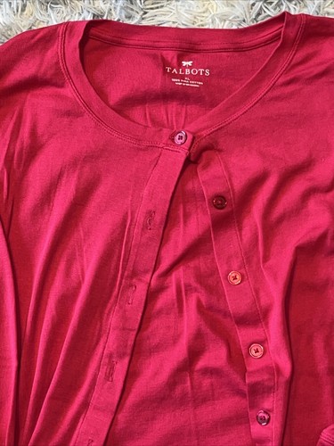 Talbots Women’s Button Up Shirt Pink XL - Picture 2 of 2