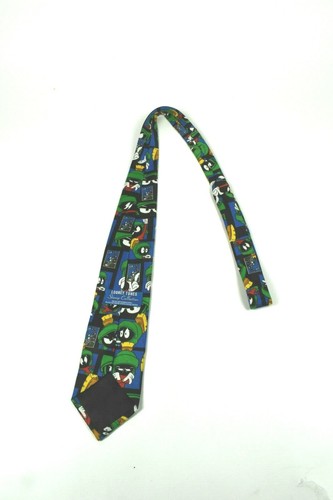 Looney Tunes Vintage Krawatte Herren Bugs Bunny & Marvin the Martian 1997 - Bild 2 von 3
