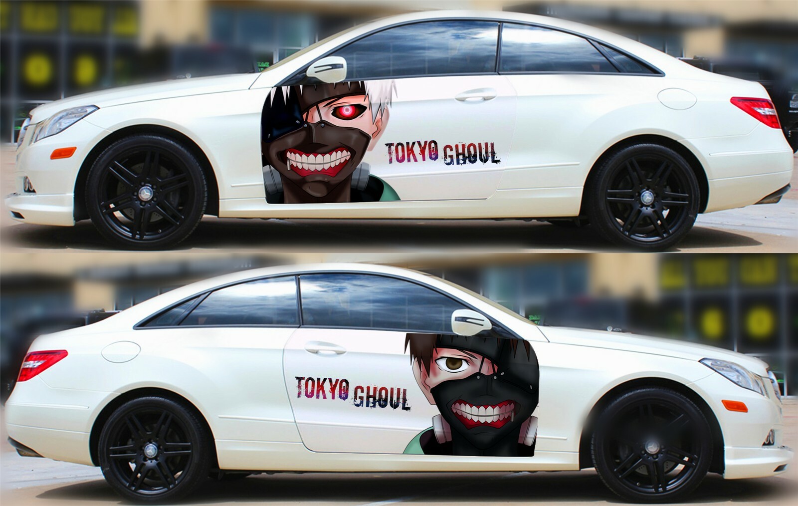 Anime Tokyo Ghoul Ken Kaneki Car Door Body Decal Vinyl Sticker Fit Any Car Ebay - ken kaneki roblox decal