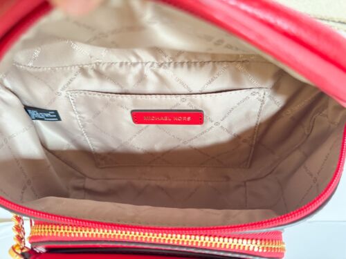 MICHAEL KORS MAISIE LARGE 2 IN 1 WAISTPACK SLING FANNY PACK CROSSBODY BRIGHT RED - Picture 12 of 13