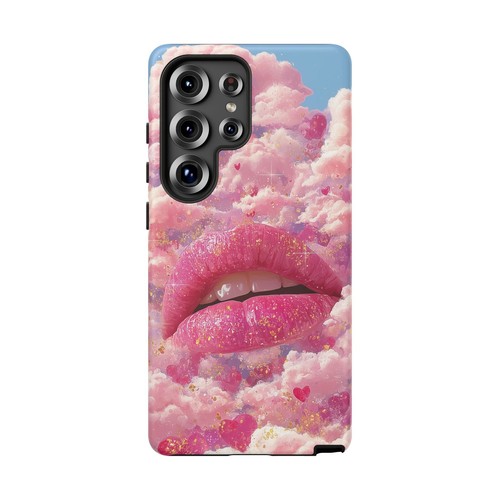 Für iPhone / Galaxy / Pixel | Handy-Tintenhülle - Glossy Lips Pink Love Clouds - Bild 122 von 239