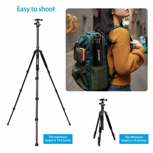 ZOMEI Q555 Professional Aluminium Tripod&Ball Head Travel for Canon Nikon Camera - Picture 6 of 12
