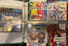 TV SuperStars-Sing It-Singstar-Get Up&Dance-Eyepet&Friends PS3 Game Bundle Of 5
